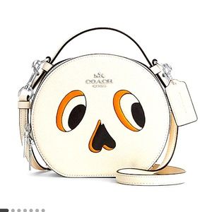 Brand New Coach Halloween Skeleton Canteen Purse!
